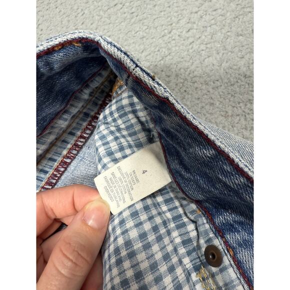 American Eagle Womens Size 4 Cut Off Denim Distressed Shorts - Picture 3 of 10